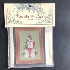 Lavender & Lace vintage cross stitch pattern